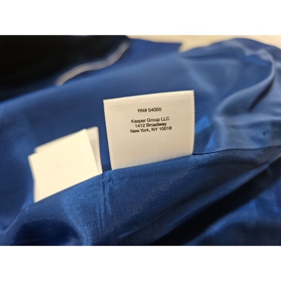 NWT Anne Klein Women's Vest Small Royal Blue Lined Dress Suit Jacket Size 12 - Picture 12 of 12